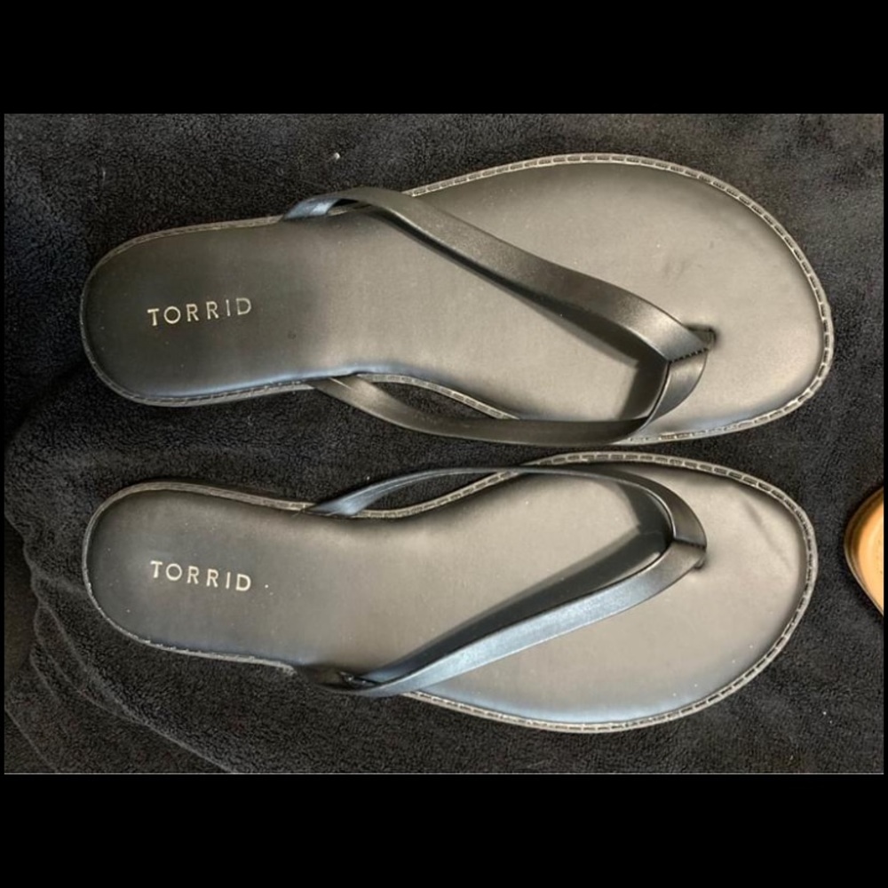 Black Flip Flops